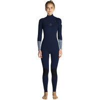 Neopreno Rip Curl Flashbomb 3/2mm Mujer Con Chest Zip Azul